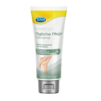 Imagen de Scholl Expertcare Crema diaria para pies con 2% de complejo vitamina ideal ásperos y muy secos sin perfume absorción rápida no grasa 75 ml
