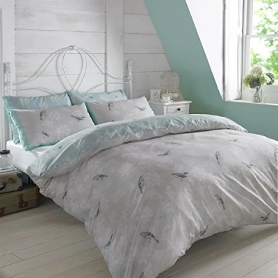 Imagen de Dreamscene â“ Juego de Funda nórdica con Almohada Jaula pájaros Lujo