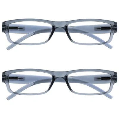Imagen de La Compañía Gafas De Lectura Gris Ligero Cómodo Lectores Valor Pack 2 Hombres Mujeres RR32 7 +2,50