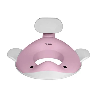 Imagen de Kindsgut Reductor en forma de ballena, para niños, colores suaves y modernos, libre sustancias nocivas apto rosa pálido