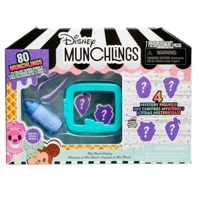 Imagen de Just Play Disney Munchlings Mini Munch Displays, 7 Piezas, Figuras Sorpresa coleccionables de 2,5 cm, Juguetes para niños a Partir 3 años