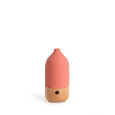 Imagen de CREATE/Aroma Ceramic/Difusor de Aromas y Mini humidificador con luz Terracota/Depósito 100 ml, para estancias hasta 20 35 m², 7 Colores Luces LED, función aromaterapia, 5W