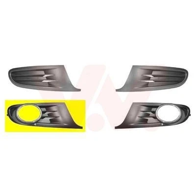 Imagen de VAN WEZEL 5863594 Rejilla Parachoques con orificio(s) para faros antiniebla Delante, derecha VOLKSWAGEN: Golf 6, 6 Cabrio norauto, oscaro, mister