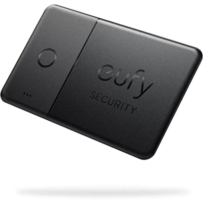 Imagen de eufy Security SmartTrack Card (Negro, 1 Unidad), Funciona con Buscar de Apple (Solo iOS), Wallet Tracker, Phone Finder, Impermeable, batería hasta 3 años, 2,4 mm Grosor (Android no Compatible)