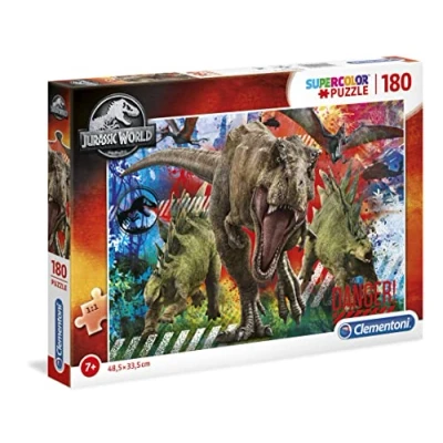 Imagen de Clementoni Puzzle Jurassic World 180pzs Park Infantil, Color, One Size (29106)