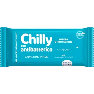 Imagen de Chilly Pocket Toallitas Protect, Íntimas Aptas para Uso Diario, Fórmula Activa, 12 Unidades