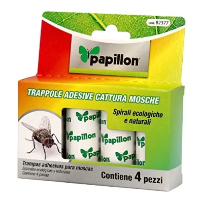 Imagen de Trampa Para moscas (4 Unidades) atrapamoscas, tiras atrapadoras de moscas, pegamento / insectos