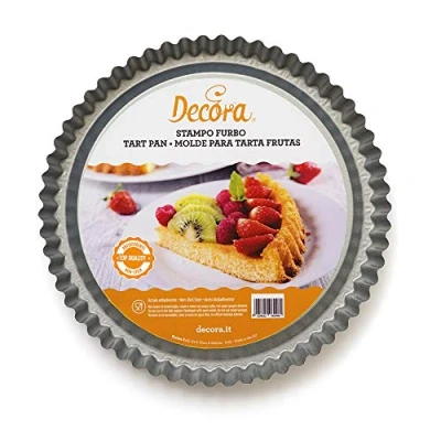 Imagen de DECORA, 0070030 Molde Inteligente para Tarta, de Acero Antiadherente, Redondo Ø 24 X 3 cm, Facilita el Relleno la Diseño Profesional