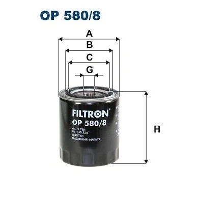 Imagen de Filtro de aceite FILTRON OP580/8