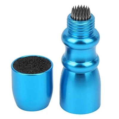 Imagen de VGEBY Moldeador de Punta Taco Billar Billar, Herramientas reparación Palo modelador 3 en 1, raspador, aireador Accesorios Cuidado Billar(Azul)
