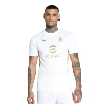 Imagen de Puma AC Milan Training Equipación de clubes White/matte goldcoloured, Hombre, Talla: Medium, gold coloured
