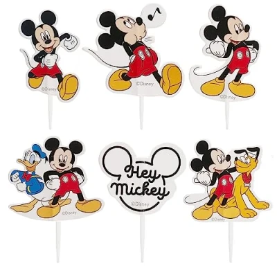 Imagen de dekora Kit para Hacer y Decorar Cupcakes de Mickey Mouse en Papel 6 Modelos 30 Unidades