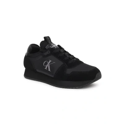 Imagen de Calvin Klein Jeans Hombre Zapatillas de Running Sock Laceup Nylon Leather Deportivas, Negro (Triple Black), 40
