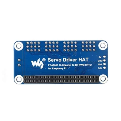 Imagen de Waveshare 16 Channel PWM Output Servo Driver Hat for Raspberry Pi 12 bit I2C Interface with Vin Terminal