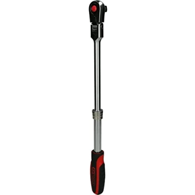 Imagen de KS TOOLS 914.1220 Chicharra reversible 72 12,5 (1/2&quot;) con articulación angular Acero cromo vanadio