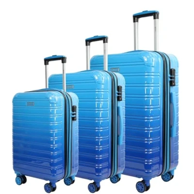 Imagen de Blade Juego de 3 Maletas ampliables Maleta rígida Ligera con Ruedas Equipaje Mano ABS + PC candado TSA, 4 giratorias Viaje, Azul, M (Handgepäck),