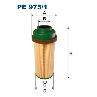 Imagen de FILTRON PE 975/1 Filtro Combustible Cartucho filtrante DAF: CF 75