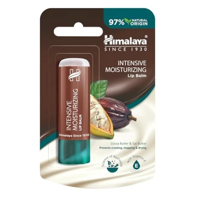 Imagen de Himalaya Intensive Moisturizing Lip Balm with Rich Cocoa Butter, Repairs Dry and Chapped Lips Enriched Vitamin E Hydrates, Nourishes Improves Elasticity 4.5g (Pack of 4)