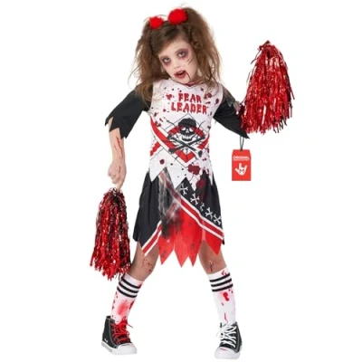 Imagen de Morph Disfraz de Animadora Zombie Niña para Halloween Talla S