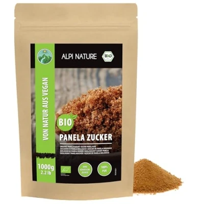 Imagen de azúcar panela bio (1kg), moreno crudo y 100% natural, integral de caña sin aditivos