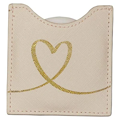 Imagen de Draeger Espejo con Forma de corazón Redondo Bolsillo para Llevar a Cualquier Lugar cumpleaños o ocasión Dimensiones: 8,5 x 8 cm