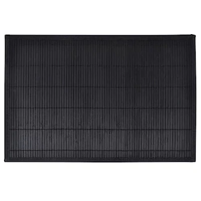 Imagen de vidaXL 6X Salvamanteles Rectangulares Manteles Individuales para Platos Protector de Mesa Bambú Accesorio Cena 30x45 cm Negro