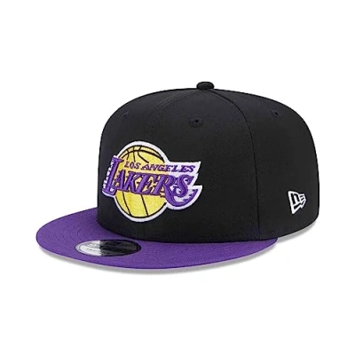 Imagen de New Era Contrst SIDE Patch 9FIFTY Snapback LA Lakers Gorra, Hombre, Talla: M/L, Schwarz