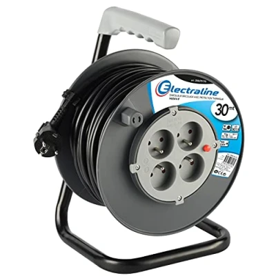 Imagen de Electraline Alargadera con soporte, para bricolaje, negro, 20867017G