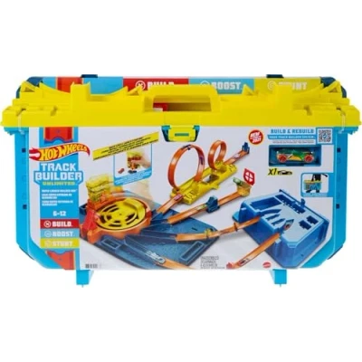 Imagen de Hot Wheels GVG11 Track Builder Unlimited Rapid Launch Box, Multicolor, 145.01 x 169.01 35.99 cm