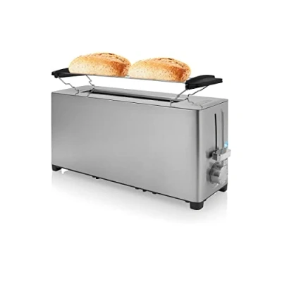 Imagen de Princess 142401 Tostadora de acero con ranura larga 7 niveles 1050 W