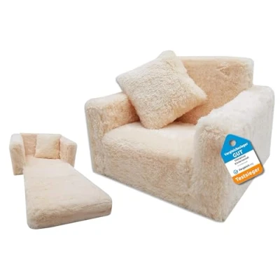 Imagen de Odolplusz Sillón infantil de relax, minisillón color beige