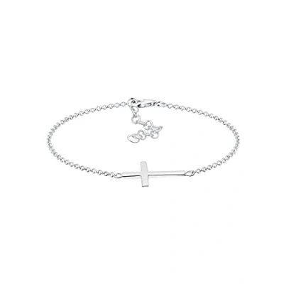 Imagen de Elli Cross Basic Pulsera silvercoloured, Mujer, Talla: 17, Silver coloured