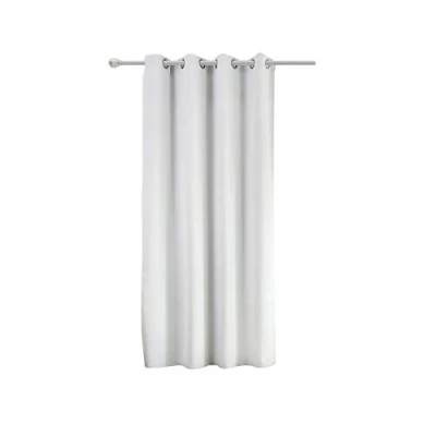 Imagen de WOLTU Cortina Opaca con Ojales 1 Pieza Cortinas Térmicas Aislantes Moderna Decoración Ventanas para Dormotorio Habitacion Sala Salon 135x175 cm Gris Blanco