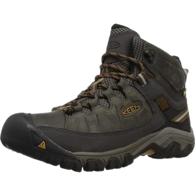 Imagen de Keen Targhee III Mid WP Wide, Botas para Senderismo Hombre, Negro (Black Olive/Golden Brown), 47 EU
