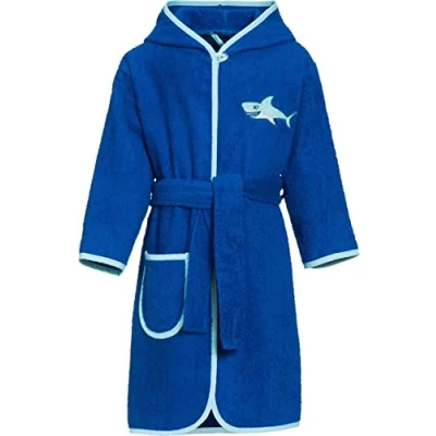 Imagen de Playshoes HAI Albornoz para niños, Talla: 3 4a, Blau