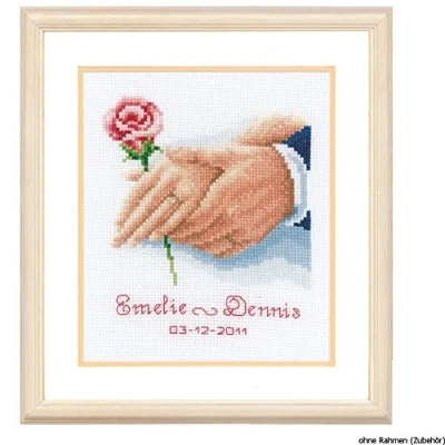 Imagen de VERVACO Kit de Punto Cruz, Cotton, Colores Variados, ca. 14 x 16 cm / 5,6&quot; 6,4&quot;