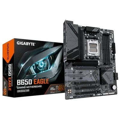Imagen de GIGABYTE B650 Eagle Placa Base AMD Ryzen Serie 9000, VRM de 12+2+2 Fases, hasta 7600 MHz DDR5 (OC), 1xPCIe 5.0 + 2xPCIe 4.0 M.2, LAN GbE, USB 3.2 Gen 2