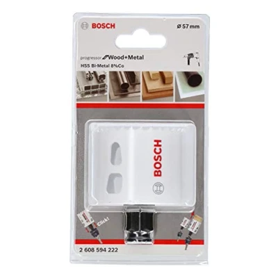 Imagen de Bosch Professional Progressor for Wood and Metal Sierra de corona (para madera y metal, diámetro 57 mm, accesorios para taladro)