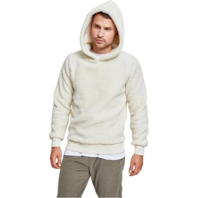 Imagen de Urban Classics Sherpa Hoody Jersey con capucha, Hombre, Talla: Large, Offwhite