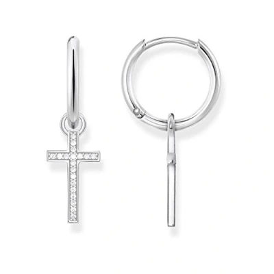 Imagen de Thomas Sabo Pendientes Cruz de Mujer con Plata Ley 925
