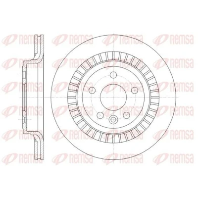 Imagen de REMSA 61320.10 Disco de freno Eje trasero 302, 302 22 5 ventilado VOLVO: XC60 I