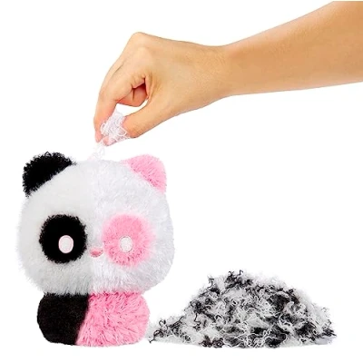 Imagen de Fluffie Stuffiez Peluche coleccionable pequeño PANDA Revelación sorpresa al abrir la caja con ASMR Fidget DIY Piel flexible, pelusa ultrasuave Ideal para niños y niñas a partir de 4 años
