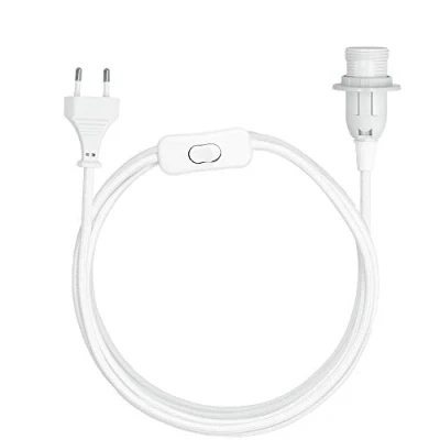 Imagen de kwmobile Portalámparas E14 con interruptor Casquillo cable de 3.5 M Portalámpara enchufe Base lámpara adaptador para bombilla