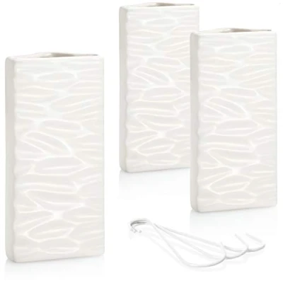 Imagen de com four® calefacción del humidificador de Aire 3X radiador con patrón Ondas evaporador Agua Hecho cerámica en un diseño Moderno (Blanco Olas)