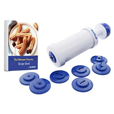 Imagen de StarBlue Churrera Con Libro Electrónico De Recetas Gratuito, Herramienta Fácil Para Freír Churros 8 Formas Diferentes