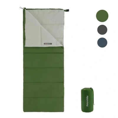 Imagen de Naturehike Saco de Dormir para Adultos, Ligero Rectangular Empalmable 3 Estaciones, Acampar al Aire Libre, Senderismo (Verde)
