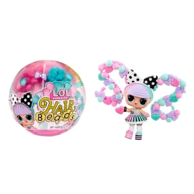 Imagen de L.O.L. Surprise! Hair Beads Tots Muñeca Coleccionable con Más de 60 Cuentas Pelo Peinados DIY Adecuada para Niñas y Niños Mayores 4 Años