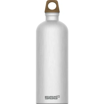 Imagen de SIGG Traveller MyPlanet Path Plain botella cantimplora (1.0 L), hermética neutral para el clima, de aluminio ligera fabricada en Suiza