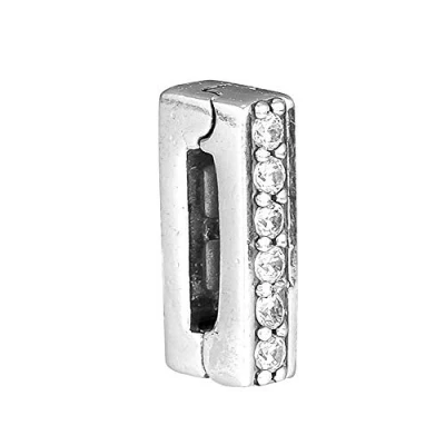 Imagen de PANDOCCI 2018 Otoño Reflexiones atemporal brillante Clip Bead 925 Plata DIY se adapta para pulseras originales Pandora Charm Fashion Jewelry