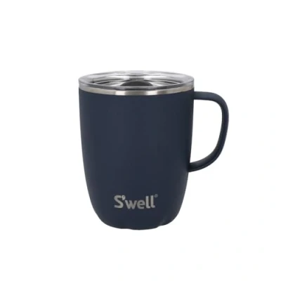Imagen de S&#039;well Mug with Handle, Azurite, 350ml. Vacuum Insulated Stainless Steel Travel On The Go Cup Slide Open Lid Dishwasher Safe